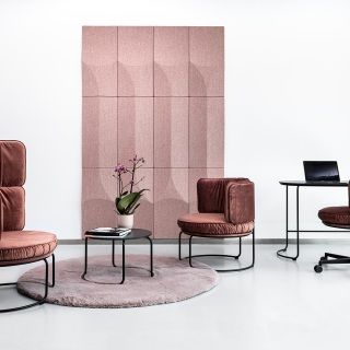vank-wall-panels-ellipse-columns-pink-arrangement-ring-chair-desk